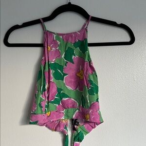 Aakaa Floral Halter Top